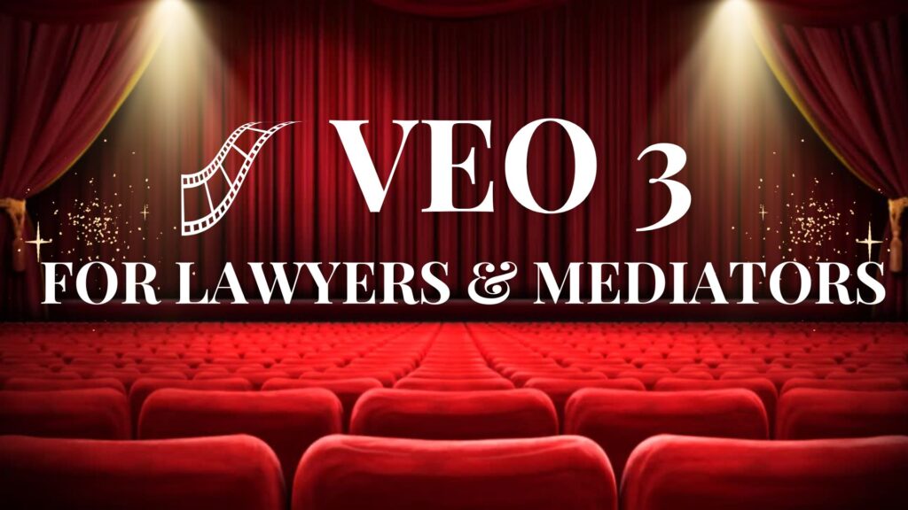 The Implications of Veo 3 for Lawyers & Mediators - Marketing, Training, & Drawbacks